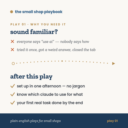 play 01 · getting started with claude