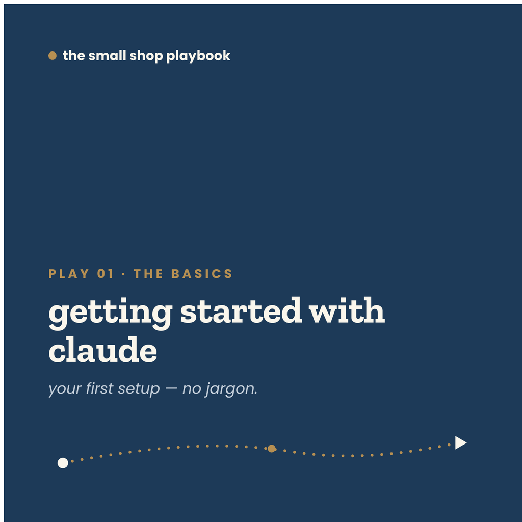 play 01 · getting started with claude