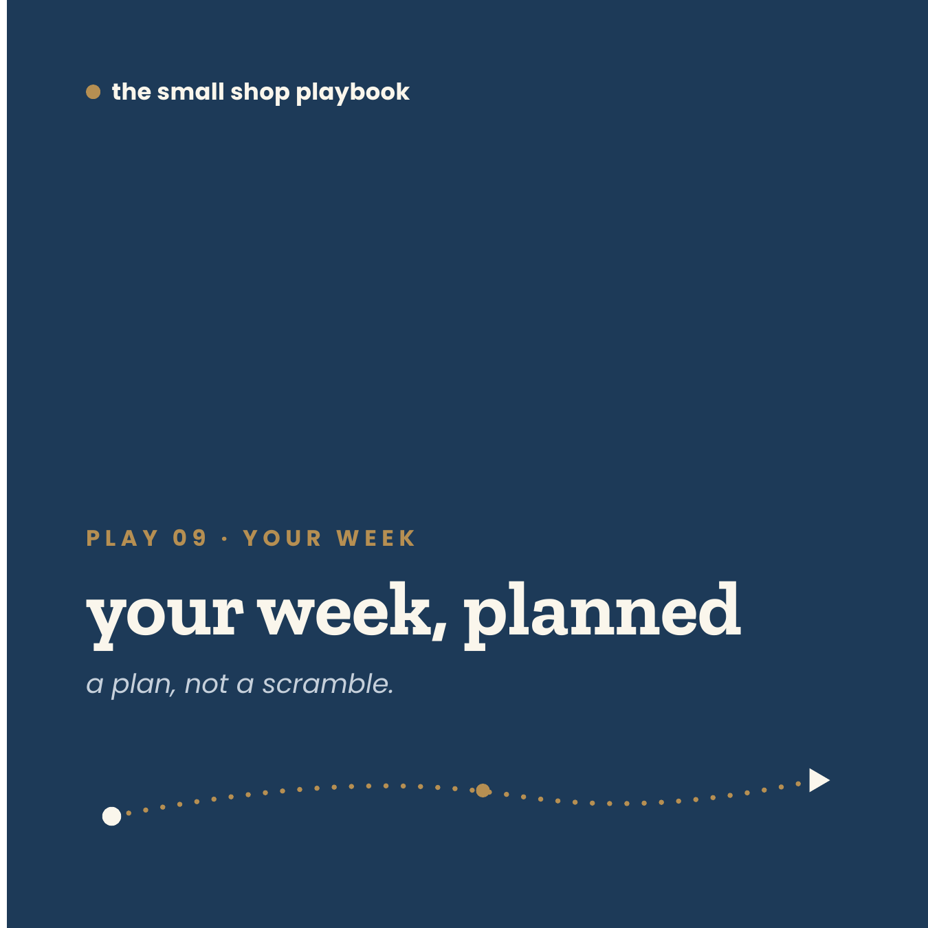 play 09 · your week, planned