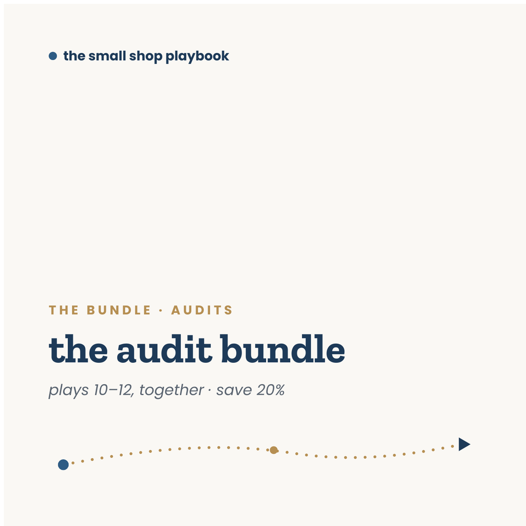 the audit bundle · plays 10–12